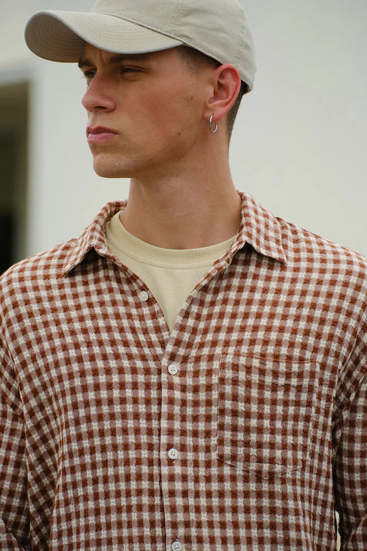 Espresso Grid Shirt